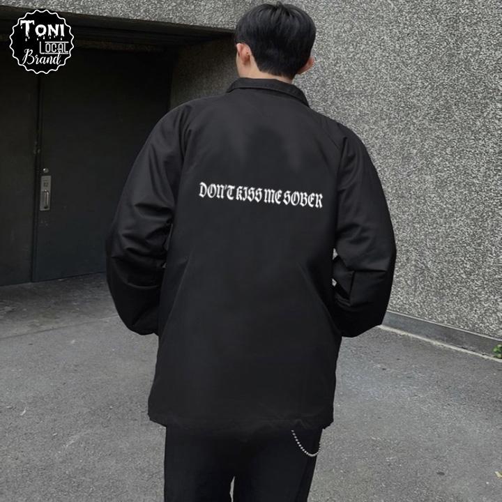 Áo Khoác Dù Local Brand DONT KISS Jacket Mero 2 lớp dày form rộng Unisex cổ bẻ