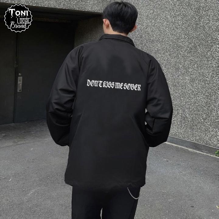 Áo Khoác Dù Local Brand DONT KISS Jacket Mero 2 lớp dày form rộng Unisex cổ bẻ (D1800L - Full Box - Kèm Video Ảnh Thật)