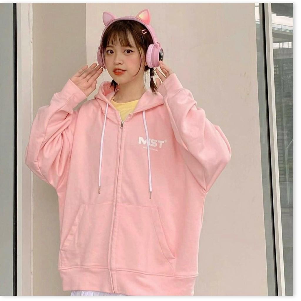 ÁO KHOÁC NỈ HOODIES DÂY KÉO