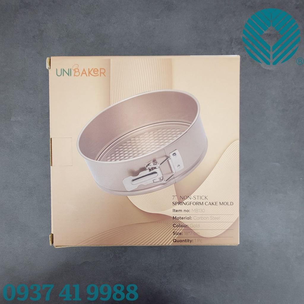 Unibaker - Khuôn nướng bánh tròn Springform có khóa, đáy rời nhiều kích cỡ