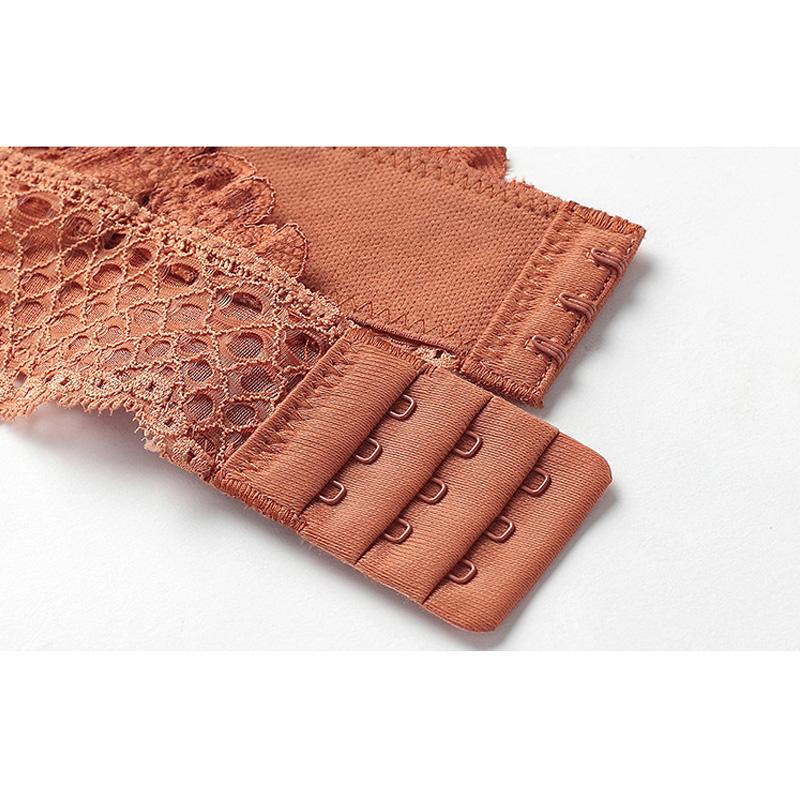 Mới Thoải Mái Dây Miễn Phí Bộ Áo Ngực Thêu Dệt Nữ Áo B C Ly Màu Trắng Bộ Đồ Lót Ren Mỏng Cotton Áo Ngực Gợi Cảm bộ Đồ Lót