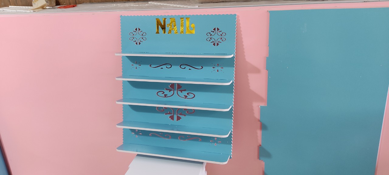Kệ Sơn chữ Nail vàng