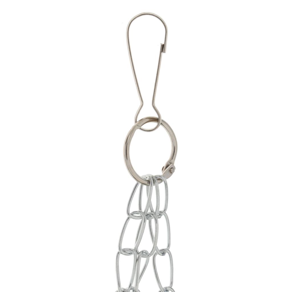 Bird Swing Toys with 3-Bells Parrot Cage Hammock Ladder Hanging Chewing Toy