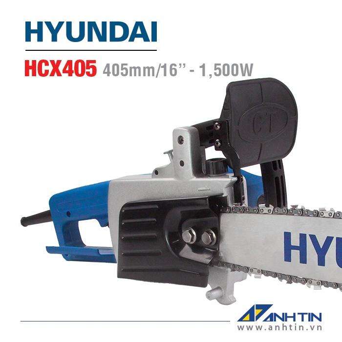 Máy cưa điện Hyundai HCX405 | Công suất 1.500W | 405 mm /16 inch | Tốc độ xích 400m/phút