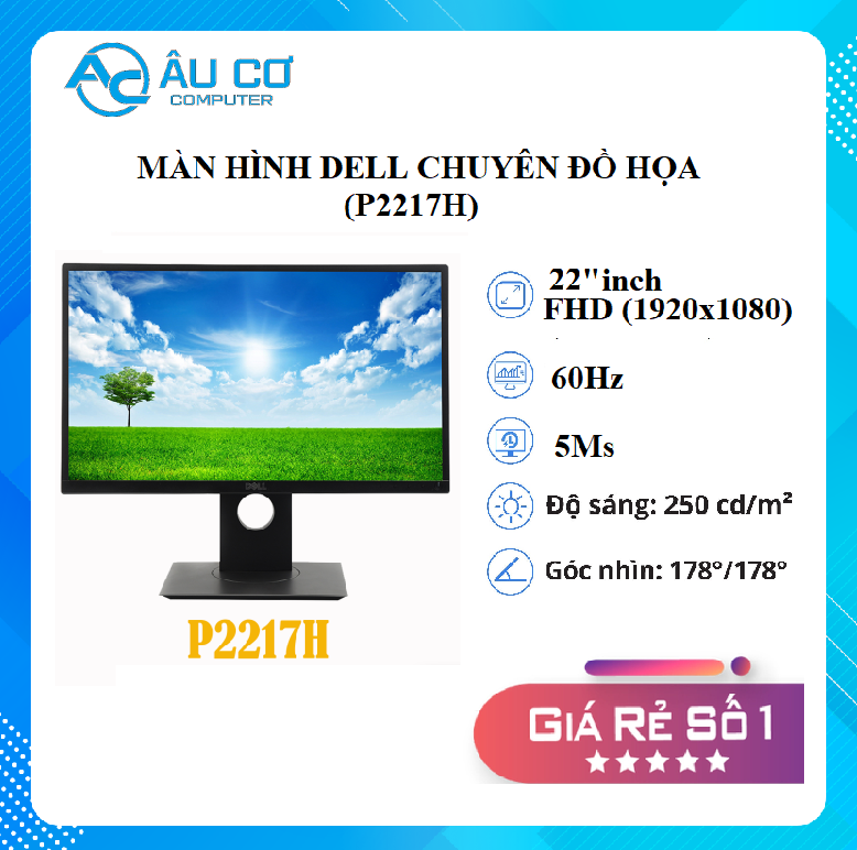 Màn Hình Máy Tính DELL 22 Monitor P2217 22&quot; - Hàng Chính Hãng