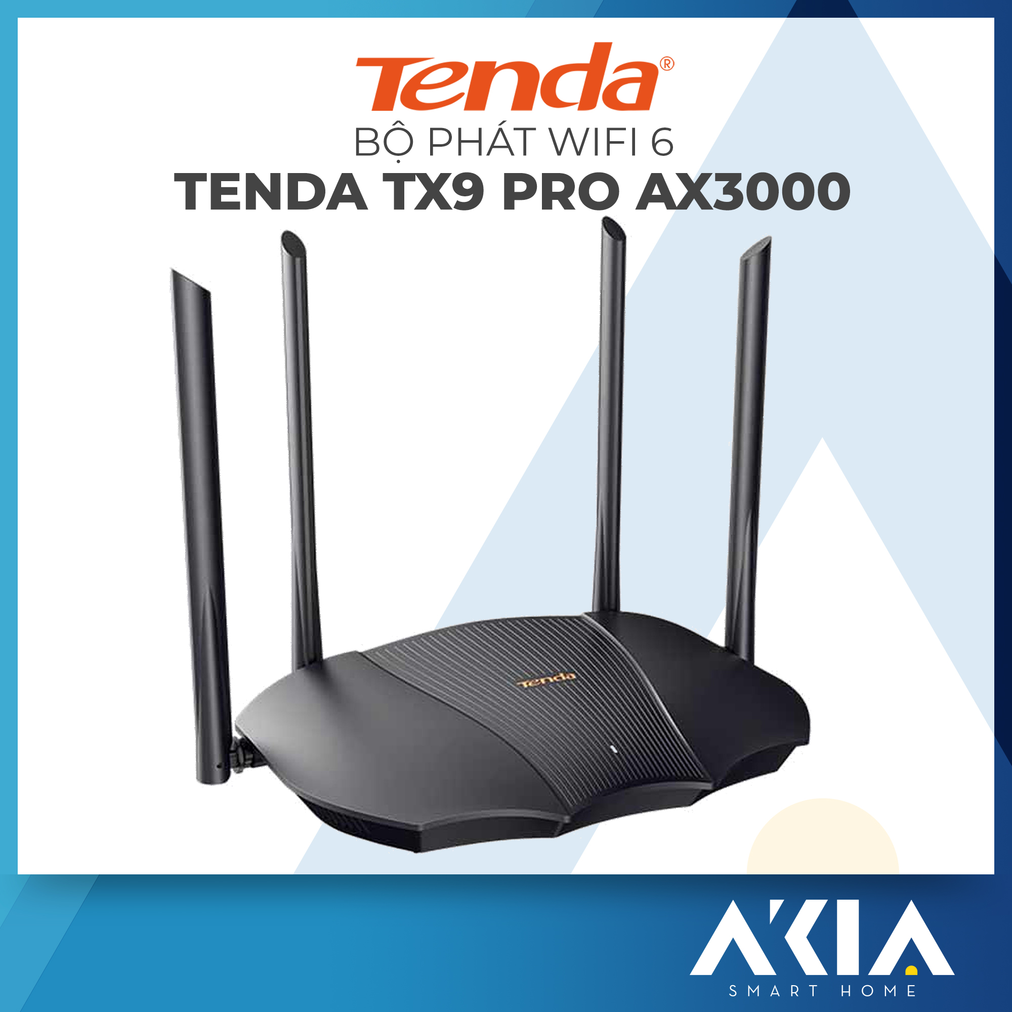 Thiết bị phát Tenda Wifi TX9 Pro Chuẩn Wifi 6 AX3000Mbps - Hàng Chính Hãng