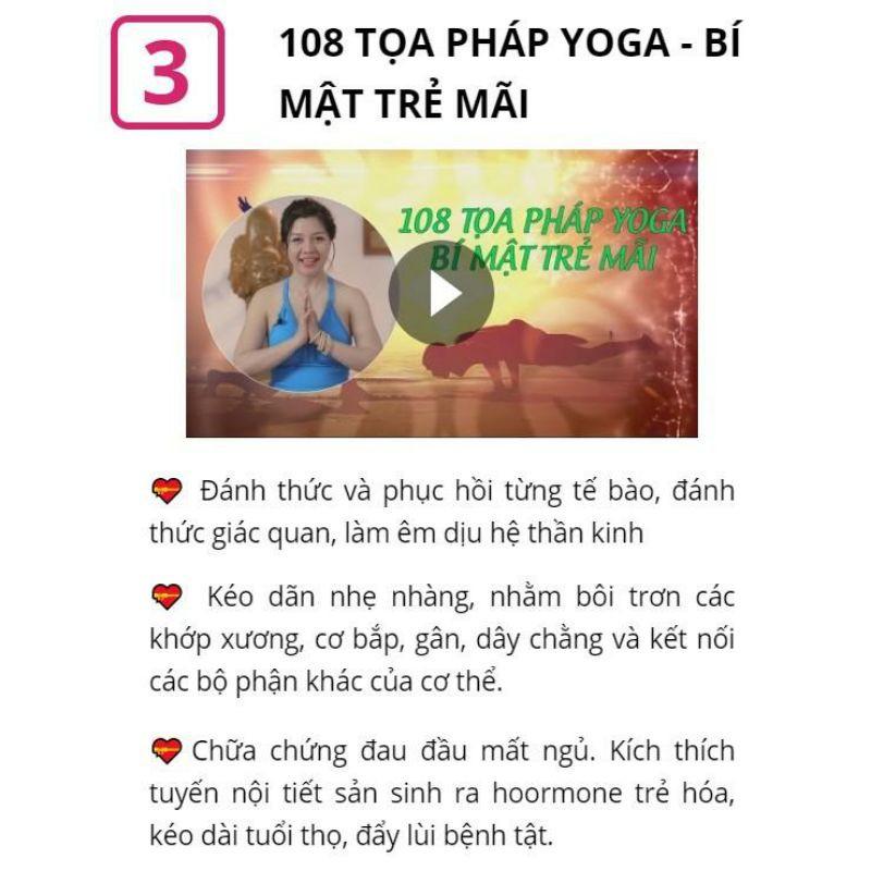 Trọn bộ 6 khóa học YOGA ONLINE NGUYỄN HIẾU tại nhà - DA ĐẸP DÁNG XINH - Tặng khóa EATING CLEAN