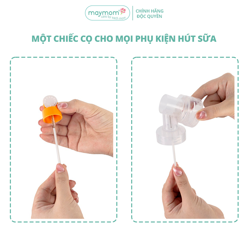 Cọ Phụ Kiện Maymom, Vệ Sinh Cổ Nối Phễu Hút Sữa, Chuyên Dụng Cho Việc Vệ Sinh Những Ngóc Ngách Nhỏ