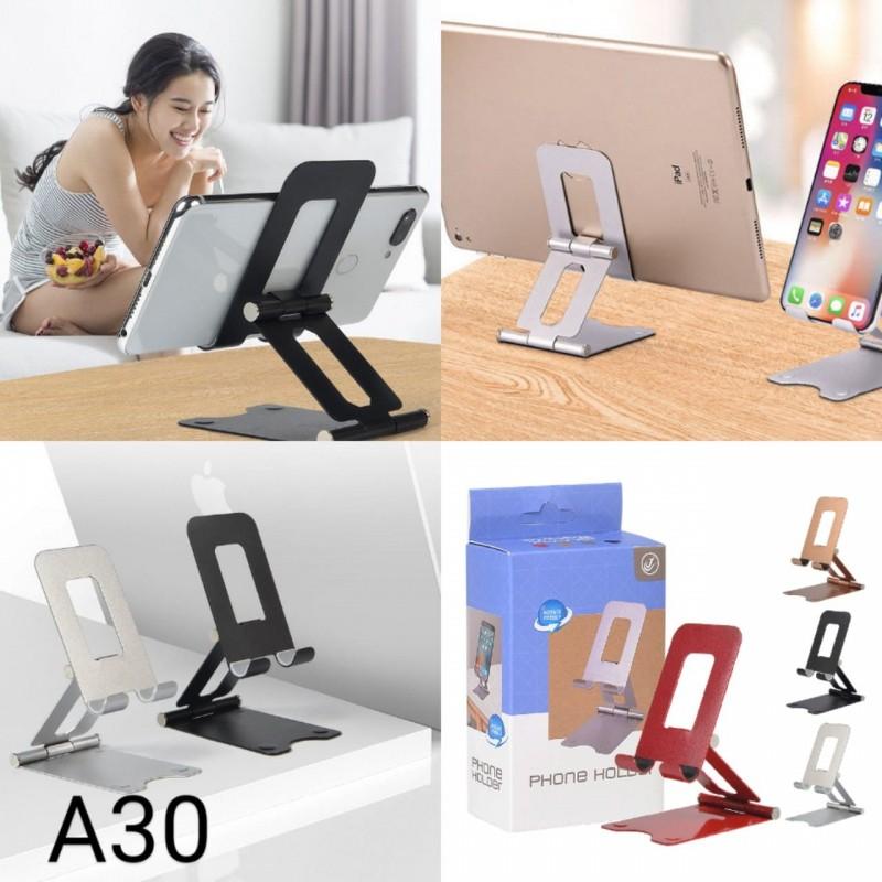 Giá Đỡ Điện Thoại Máy Tính Bảng Hợp Kim A30 Gập Gọn - Giá Đỡ Nâng - Xoay 270 Chắc Chắn Tiện Dụng Bỏ Túi