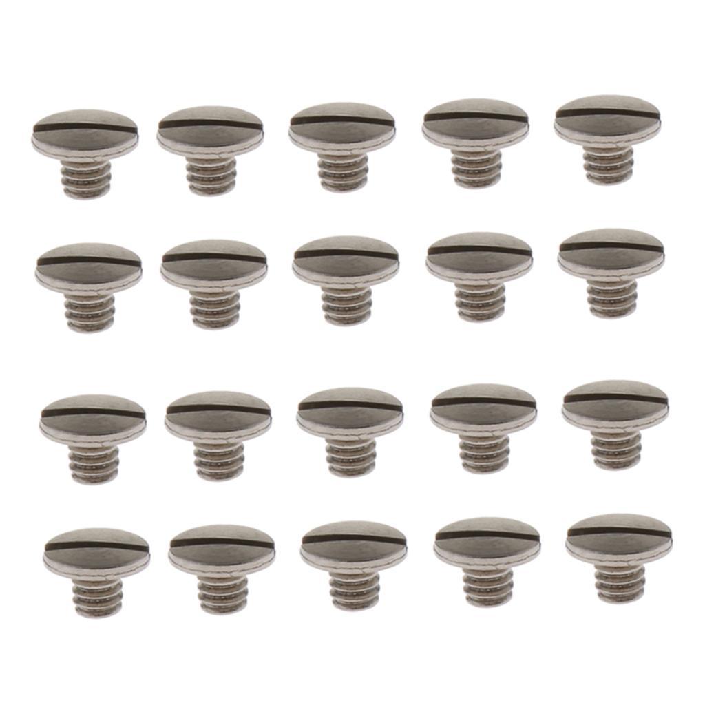 20 Pcs Flute Mounting Screws for Woodwind Repair Maintenance Parts