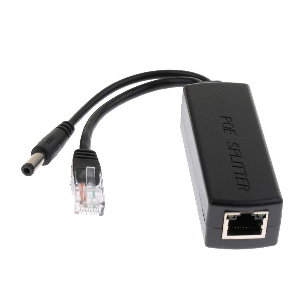 IEEE 802.3af USB Active PoE Splitter Power Over Ethernet 48V to 12 V Computer