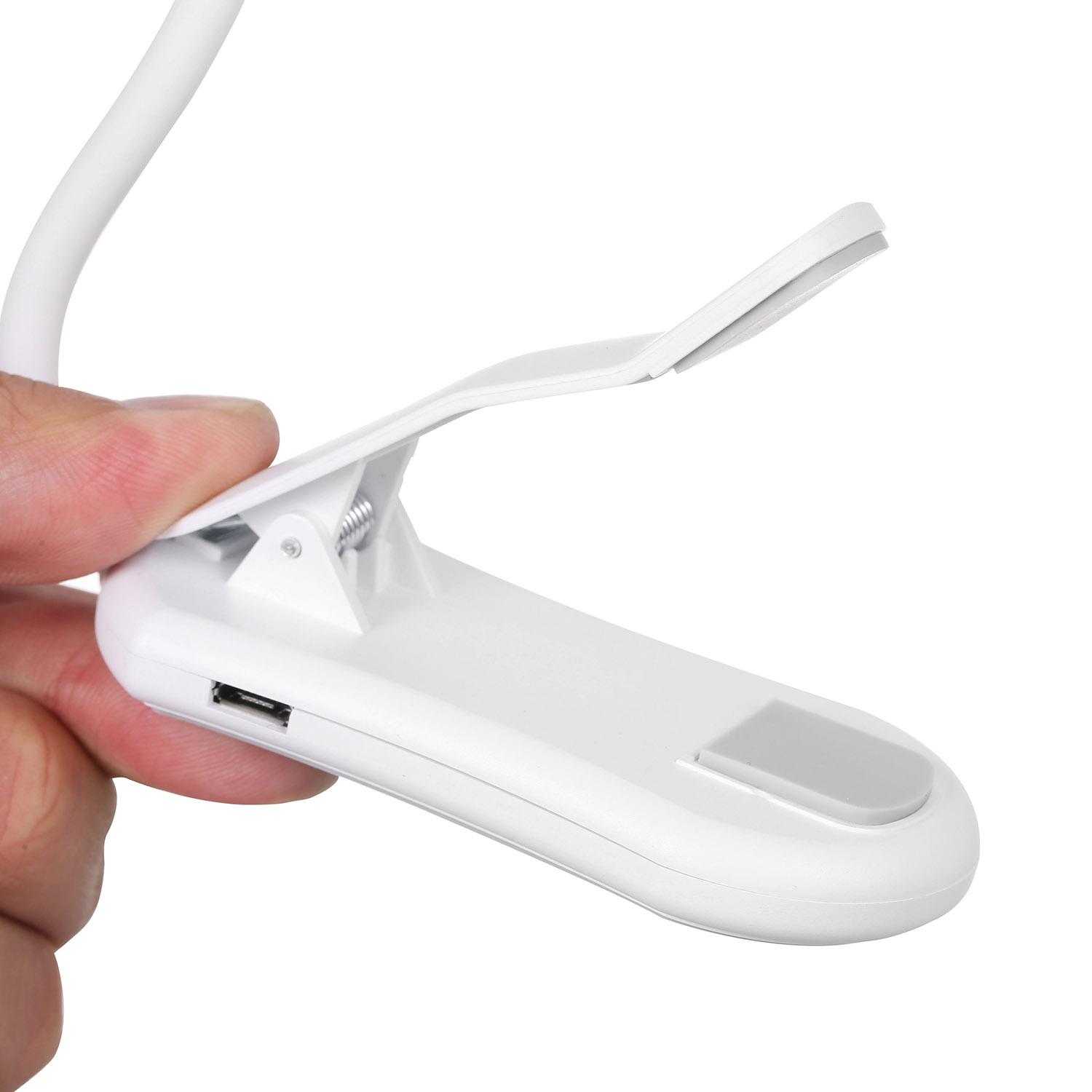 Đèn đọc sách bảo vệ mắt 7 LED với 3 độ sáng có thể sạc lại USB
