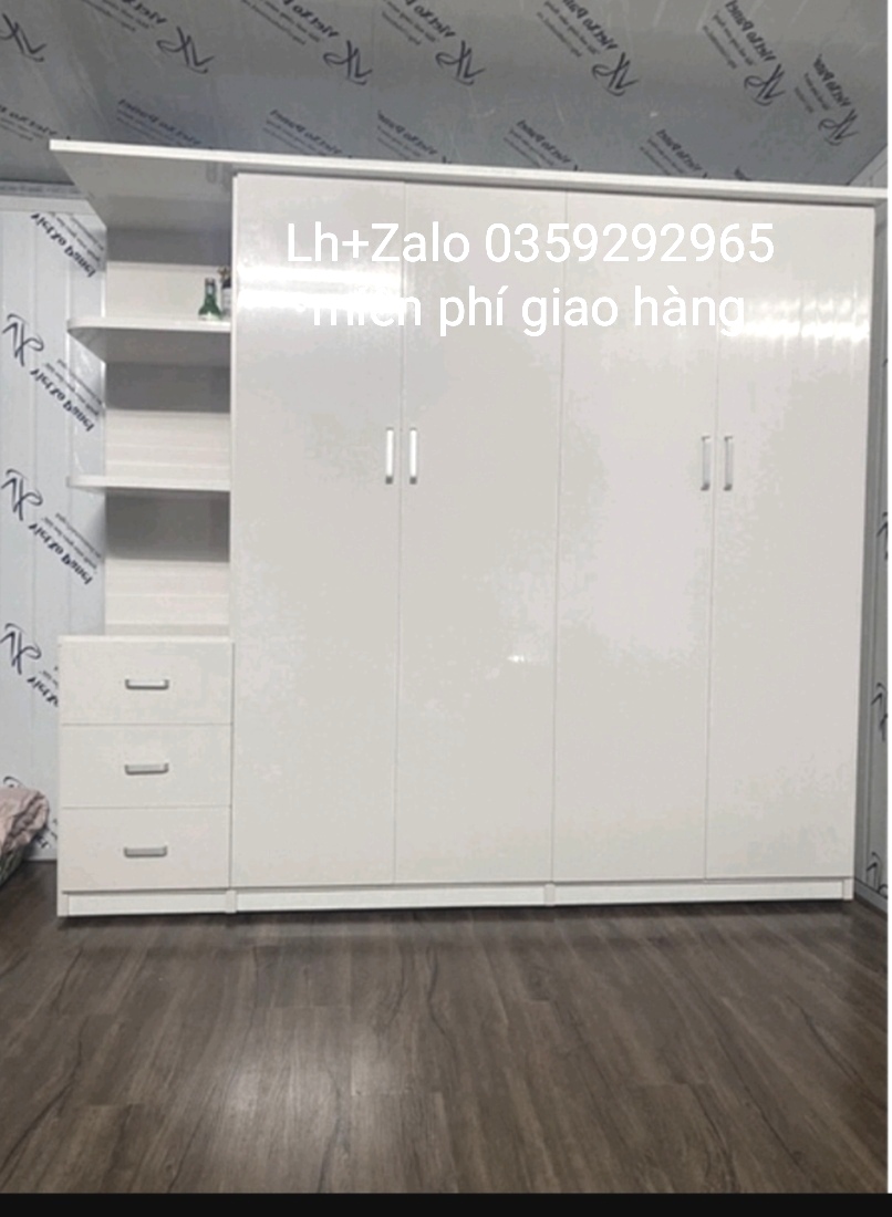 Tủ nhựa đài Loan 4 cánh 1 kệ cửa lùa