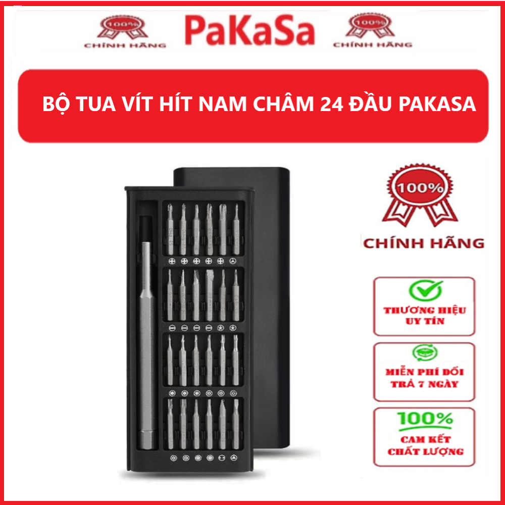 Bộ tua vít nam châm đa năng 24 đầu PaKaSa - Hàng Chính Hãng