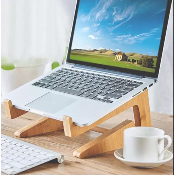 ️Đế Tản Nhiệt Laptop Gỗ Gấp Gọn tản nhiệt cho Macbook 11 inch, 12 inch, 13 inch, 14 inch, 15.6 inch, 17 inch cao cấp