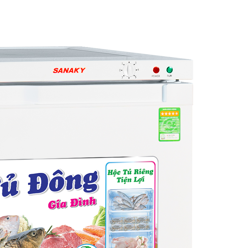 Tủ đông đứng Sanaky VH-230VD 213 lít - Hàng chính hãng (chỉ giao HCM)