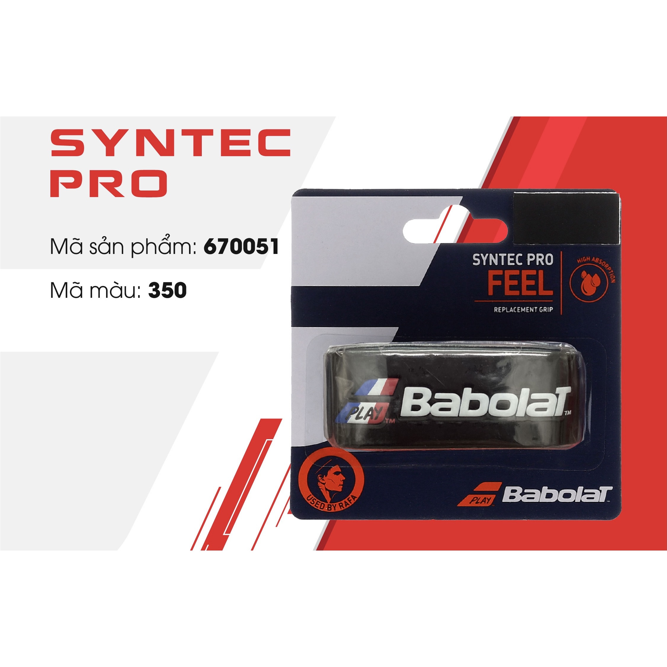 Babolat Syntec Pro - quấn cốt đen (670051)