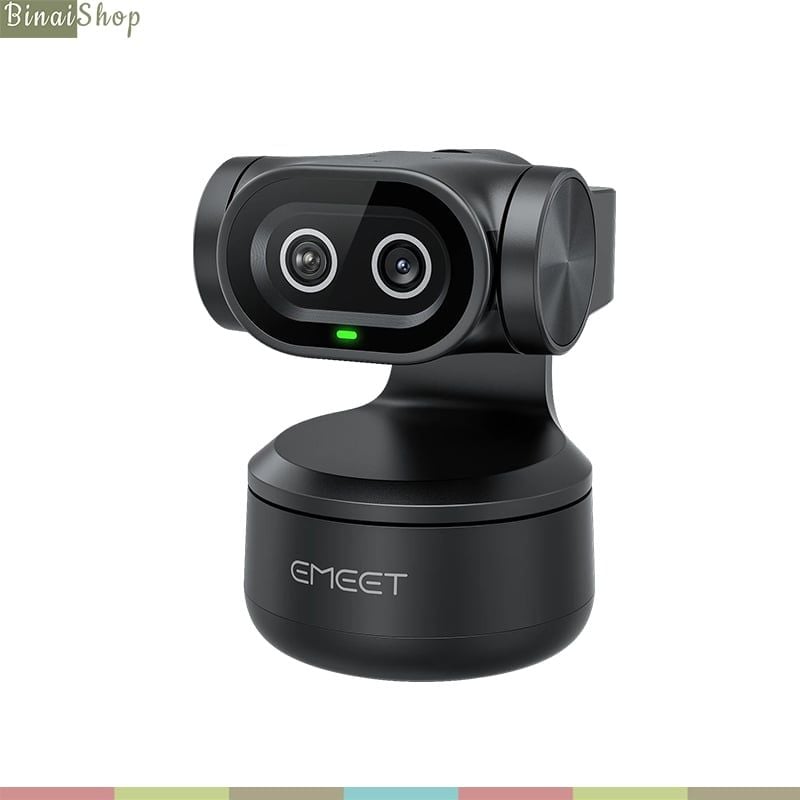 EMEET PIXY - Webcam Kép Theo Dõi AI 4K, Sử Dụng Cảm Biến Sony, 3 Micro Lọc Ồn Dành Cho Dạy Học, Họp Online, Livestream, Tiktok - Hàng Chính Hãng