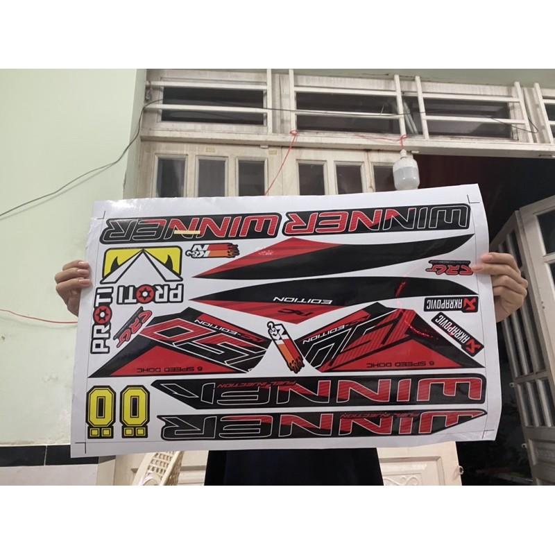 Tem rời dành cho Winner V1 đỏ đen