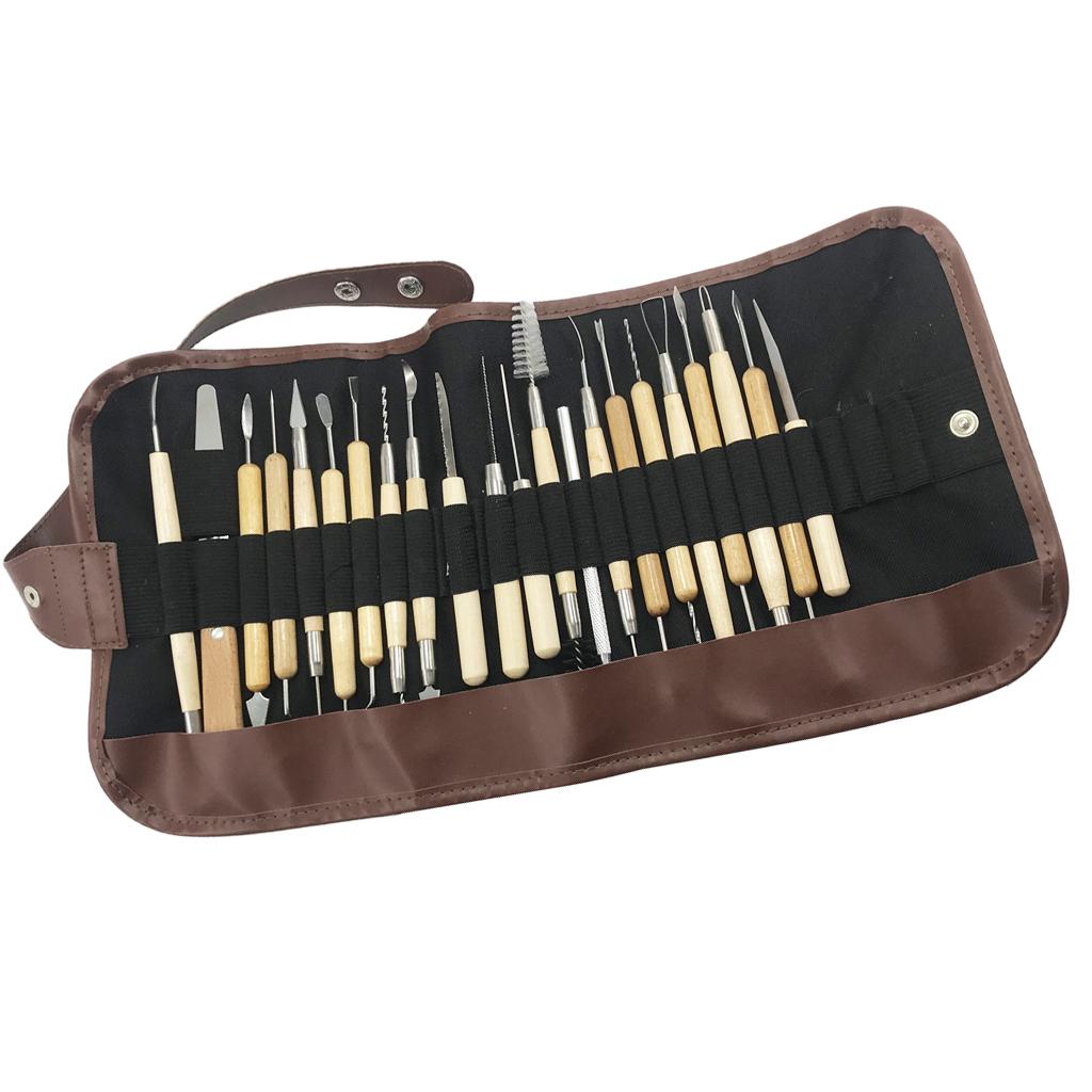 22x Clay Sculpting Wax Carving Pottery Tools Polymer Ceramic Modeling Tools