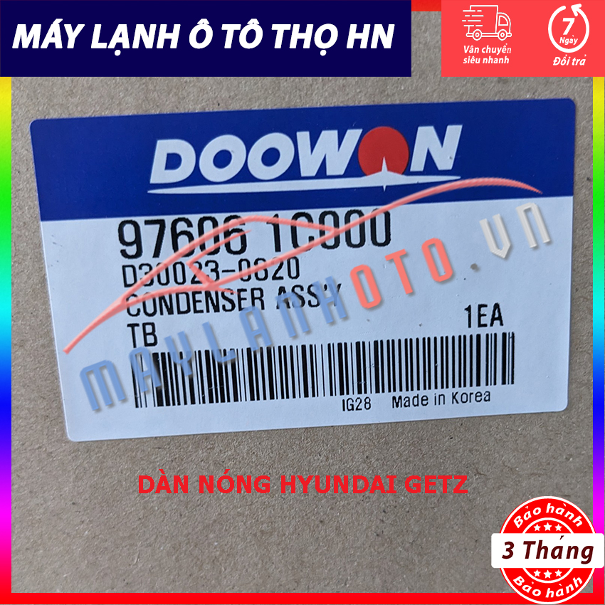 Dàn nóng Hyundai Getz Hàng xịn Hàn Quốc
