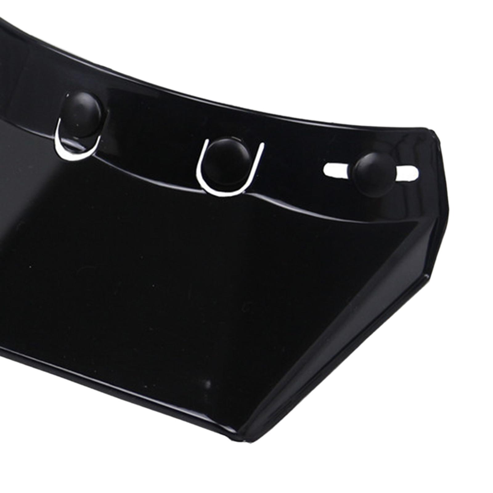 Motorcycle Helmet Peak 5-Snap Sun Visor UV Sunshield Protector Shield