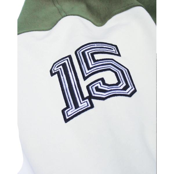 Áo Khoác Olive/Cream Chất Nỉ Varsity by Xfire