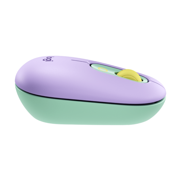 Chuột không dây Logitech Pop Mouse màu tím-Hàng chính hãng
