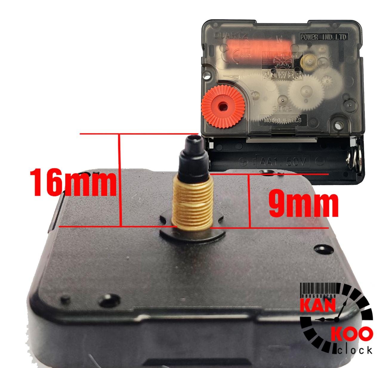 Máy đồng hồ treo tường kim trôi XỊN hiệu Power trục đồng dài 9mm bảo hành 3 năm