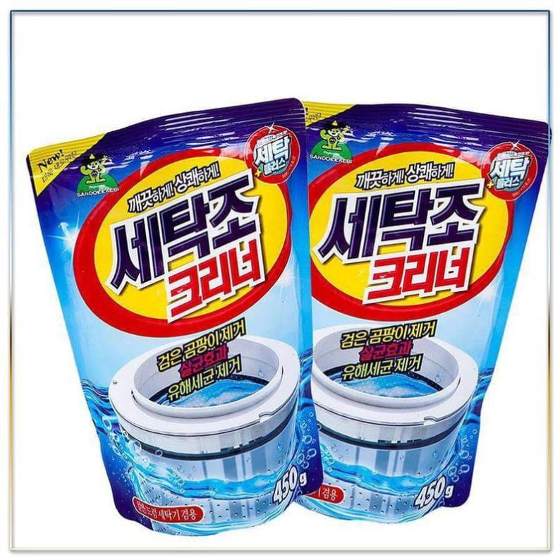 Gói Bột Tẩy Lồng Máy Giặt Hàn Quốc 450Gr - gói tẩy khử khuẩn làm trắng lồng giặt