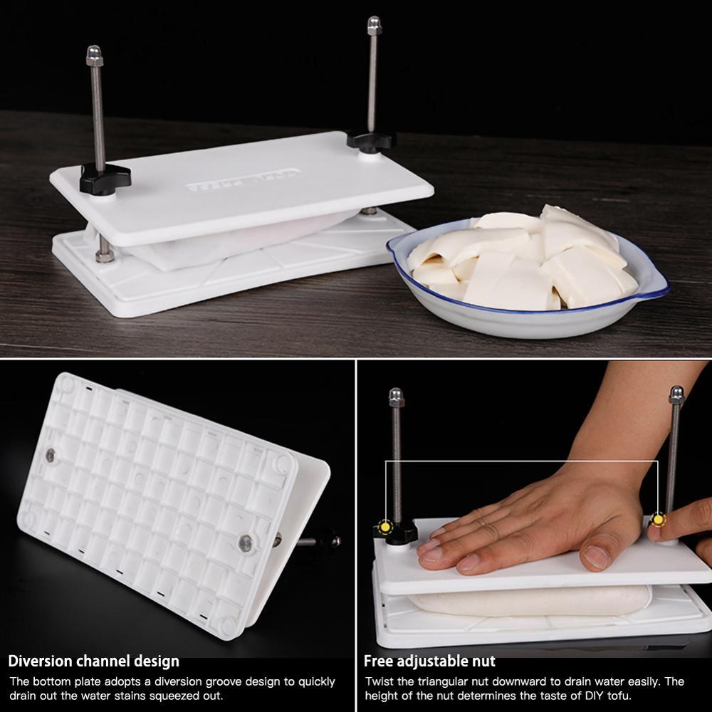 Tự Chế Đậu Phụ Báo Chí Shaper Nhựa Cong Tấm Bảng Tự Làm Khuôn Nhà Bếp Tiện Ích Đậu Phụ Làm Khuôn Nấu Ăn Nhà Bếp Bộ Dụng Cụ