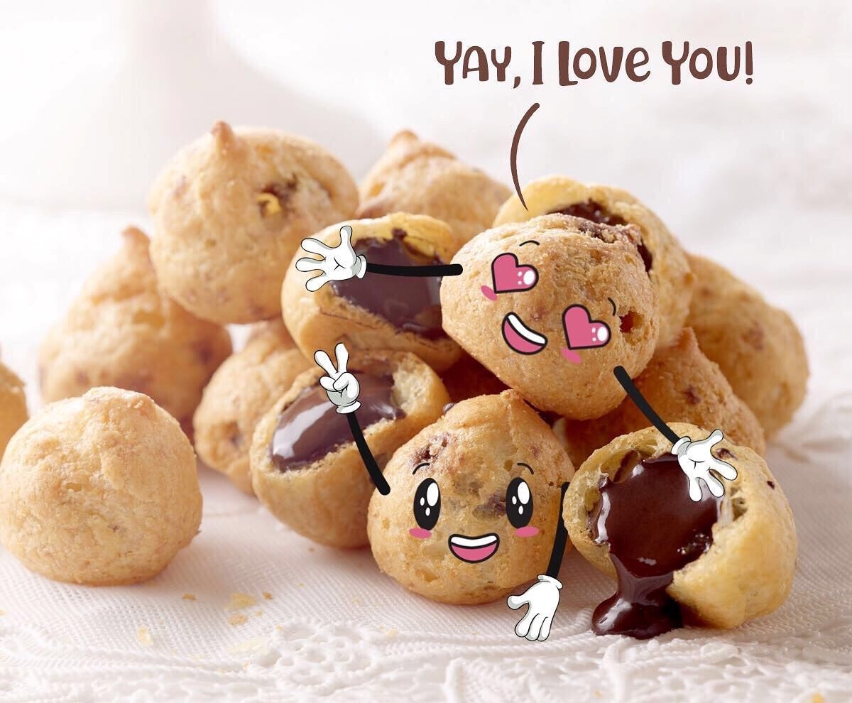 BÁNH SOES KEM CHOCOLATE NHẬP KHẨU