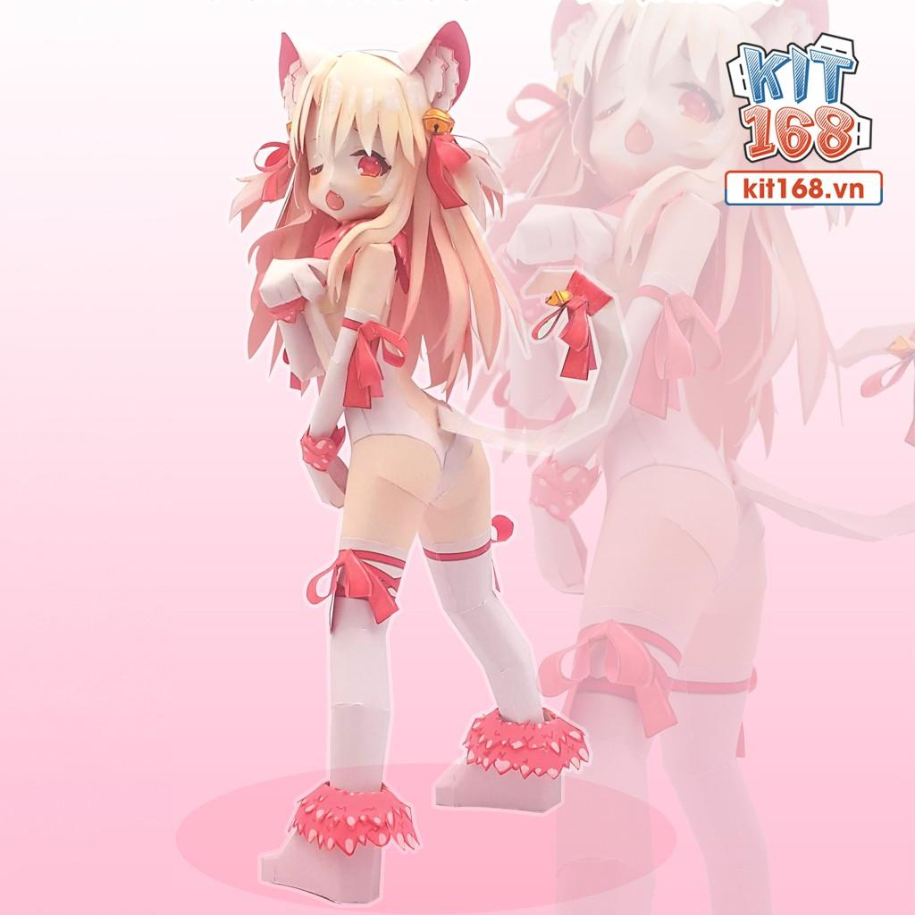 Mô hình giấy Anime Game Illya Pink