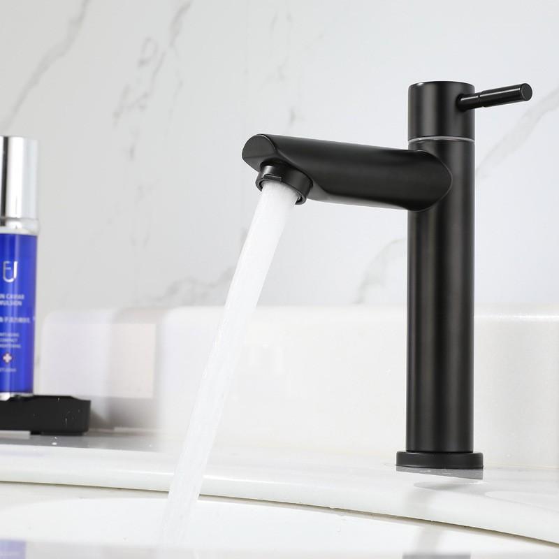 Vòi lavabo đơn black