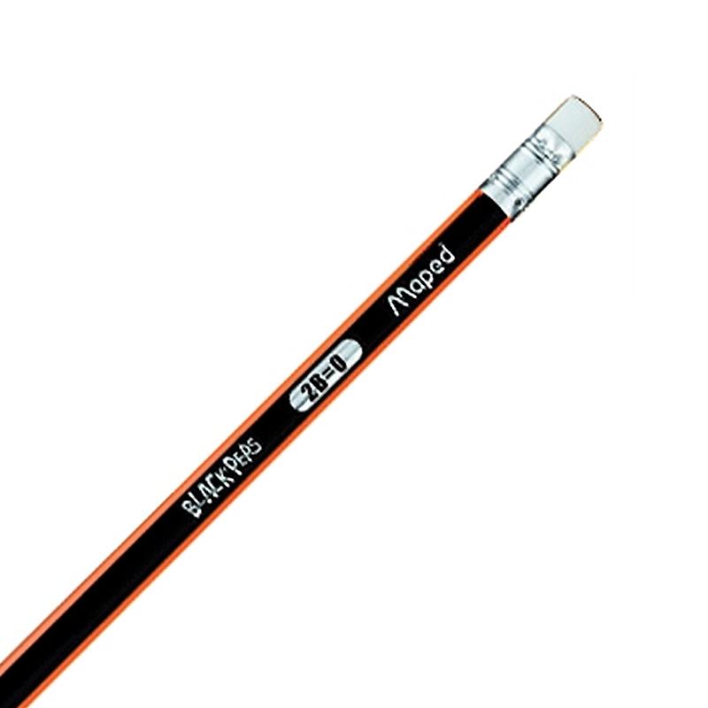 Vỉ chì đen 2B Maped có gôm (3 cây) - 851712
