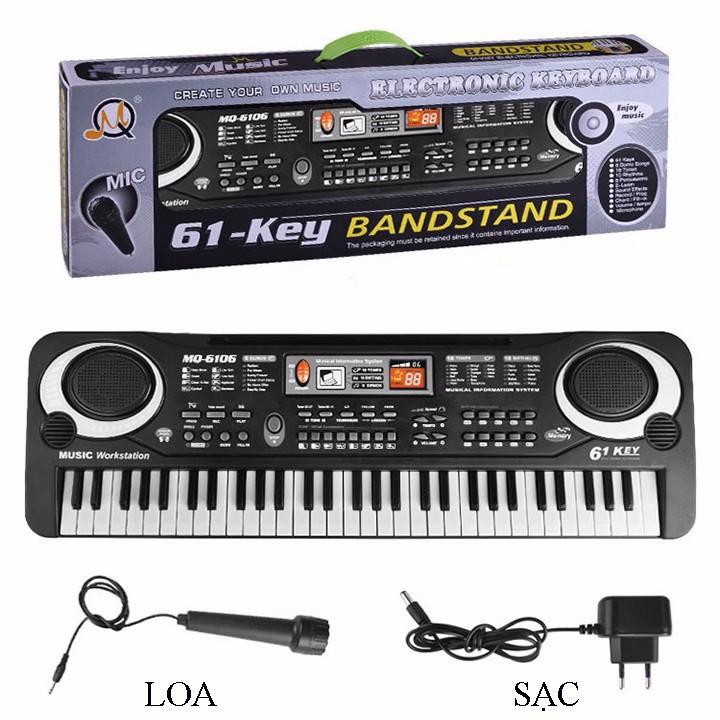 Đàn Piano Đàn Điện Tử 61 Phím Kèm mic hát Cho Bé Nhiều Chức Năng