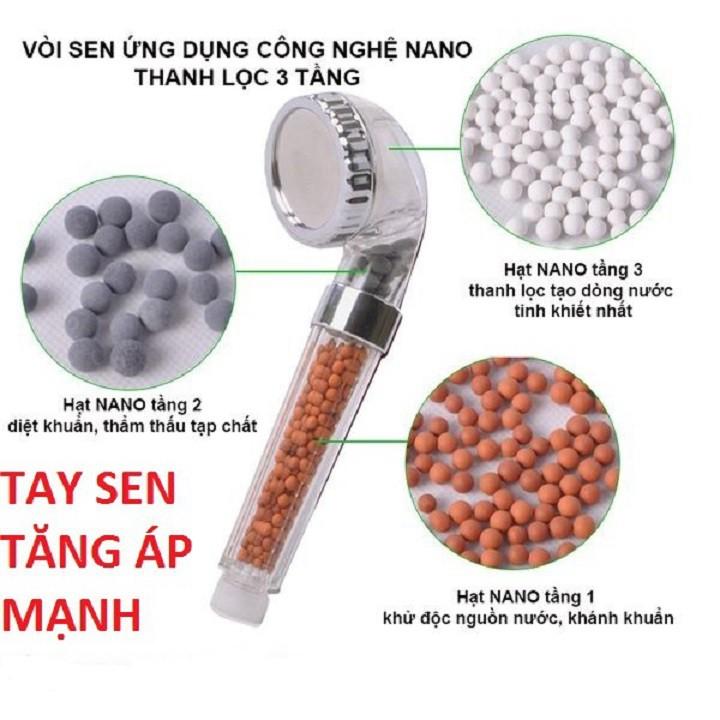 Đầu vòi sen tăng áp chịu va đập