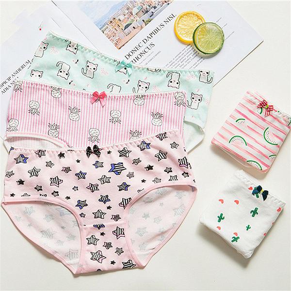 Set quần lót nữ dễ thương hình heo kute - hoạt hình - nhiều họa tiết M4