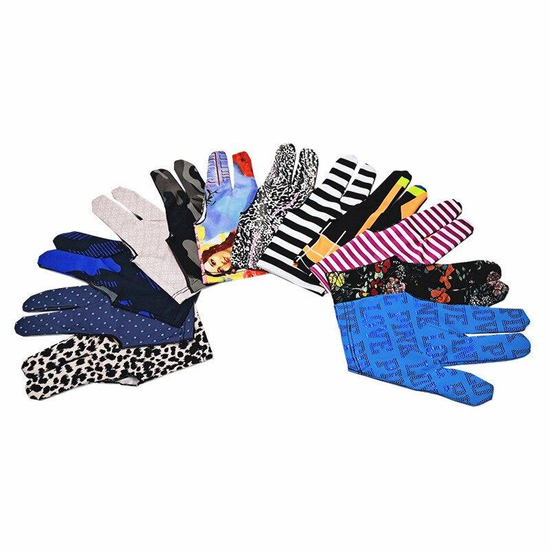 Three Finger Snooker Billiard Cue Glove Lycra Fabrics Embroidery Left Hand Open Pool Fitness Accessories Hot Sale Dropshipping