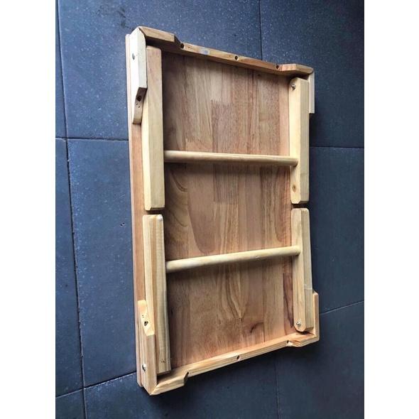 BÀN GỖ CHÂN XẾP ĐA NĂNG SIZE 60X40X26CM