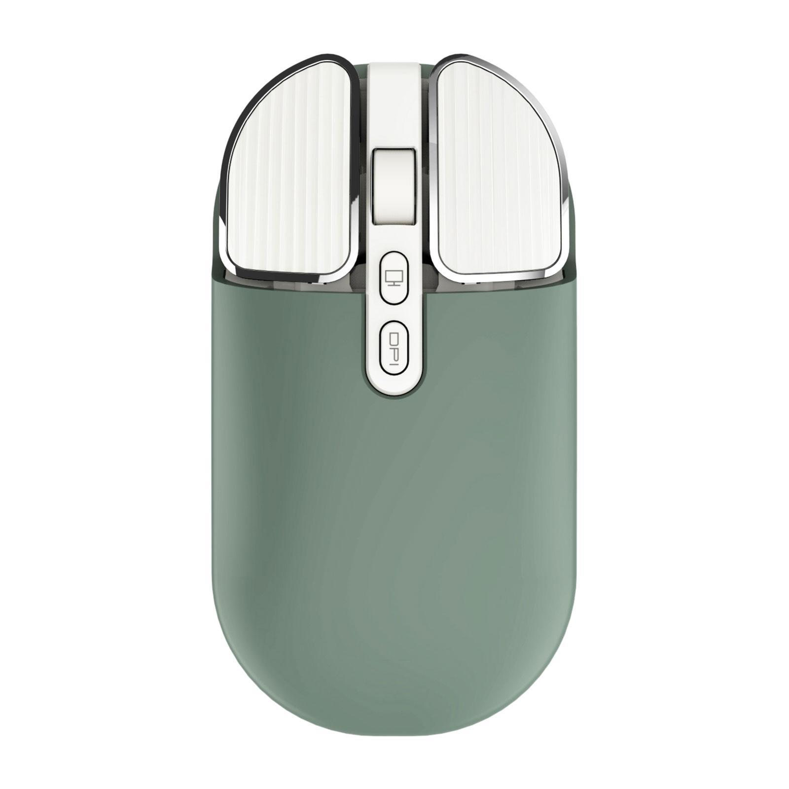 Bluetooth Wireless Mouse 5.1 and 2.4G USB Dual Mode Mouse for Green