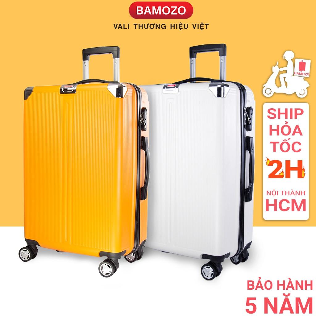 Vali size 20, size 24 BAMOZO 8803, vali du lịch kéo bo góc cao cấp chịu lực tốt chống trầy, chống va đập, BẢO HÀNH 5 NĂM