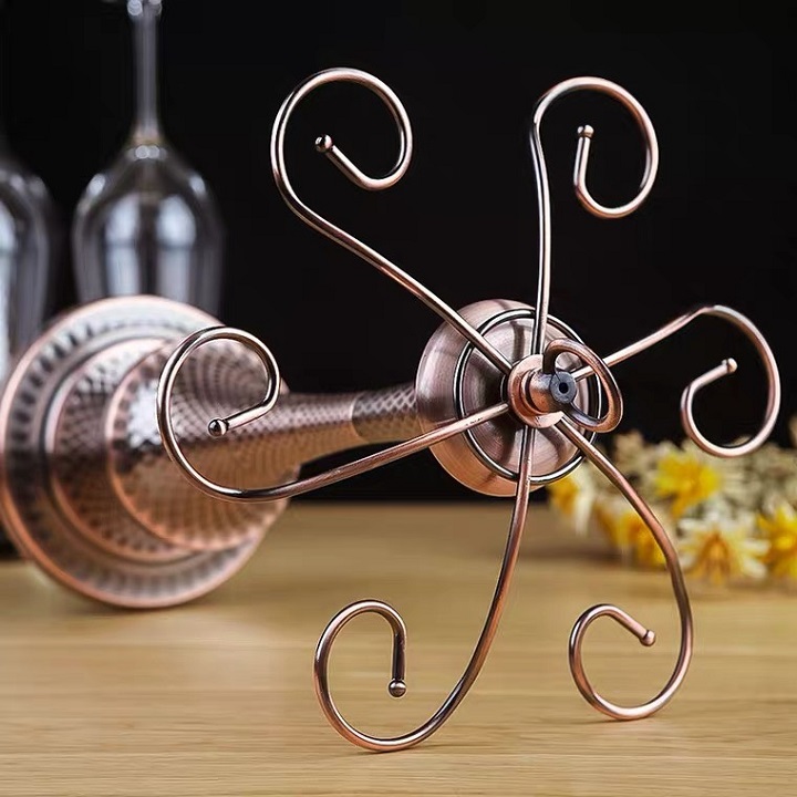 Giá treo ly màu đồng thân bầu siêu đẹp