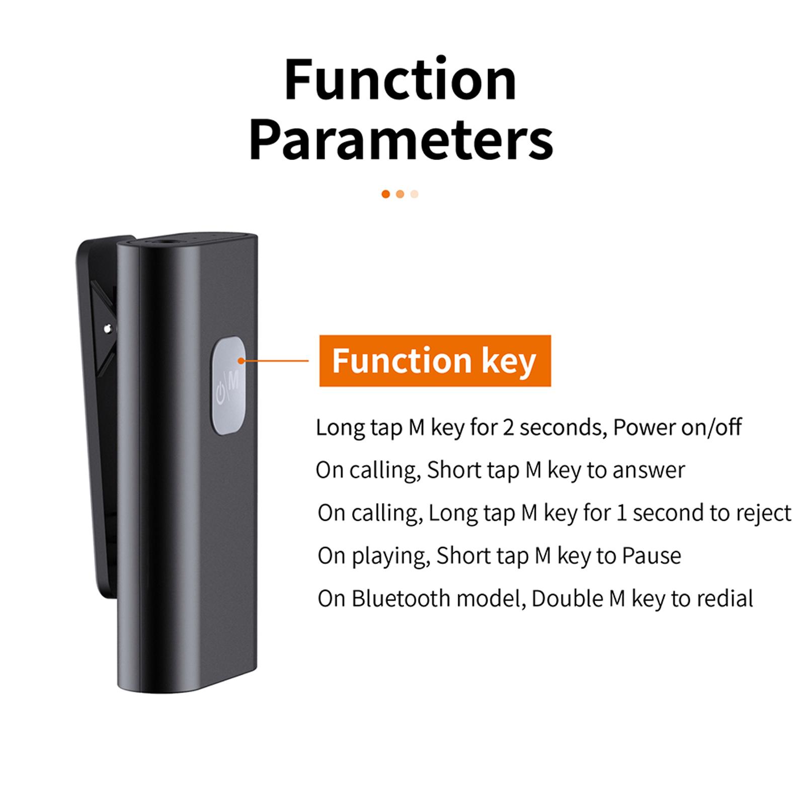 Bluetooth 5.0 Adapter 3.5mm Aux Audio Music Receiver Dongle for Home Audio Music Streaming