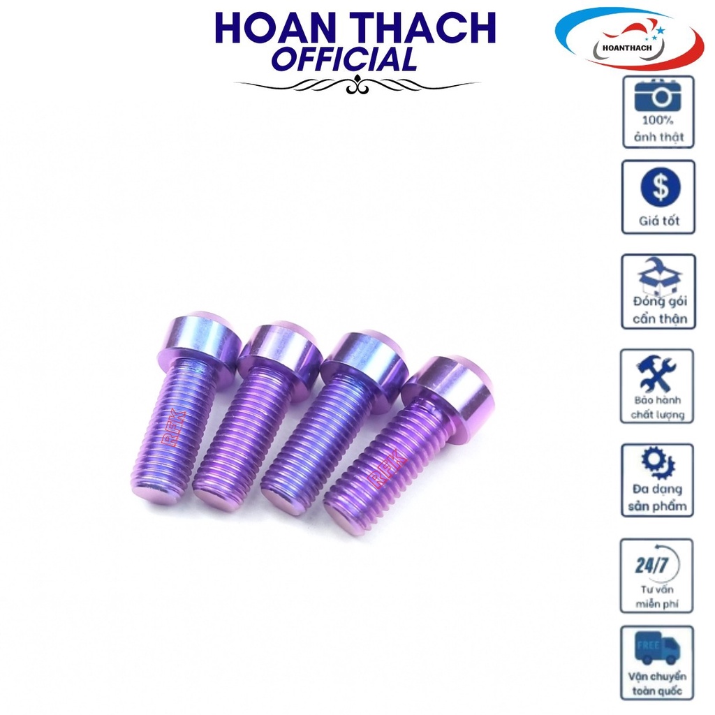 Ốc Gr5 10L25 Trụ Tím Dùng cho nhiều dòng xe SP010586 (giá 1 con)