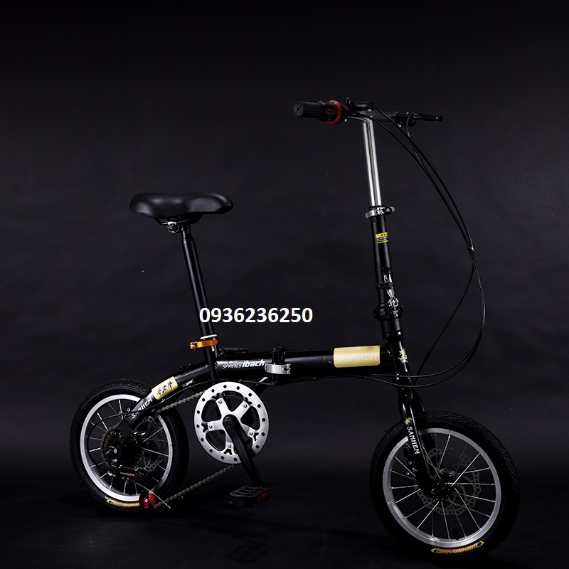 Xe đạp thể thao trẻ em và người lớn  6 tốc độ, khung cacbon, bản full 2 phanh đĩa, có thể gấp gọn