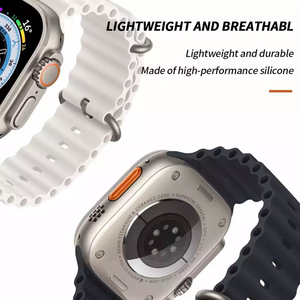 Dây đeo thay thế dành cho Apple Watch Ultra 49mm / 45mm / 44mm / 42mm hiệu COTEETCI Ocean Strap Watchband - hàng nhập khẩu