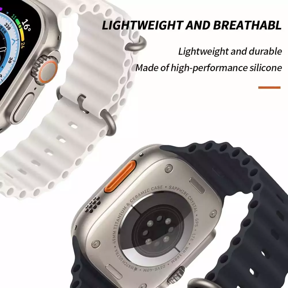 Dây đeo thay thế dành cho Apple Watch Ultra 49mm / 45mm / 44mm / 42mm hiệu COTEETCI Ocean Strap Watchband (thiết kế tinh tế, lịch lãm sang trọng, chất liệu cao cấp) - hàng nhập khẩu