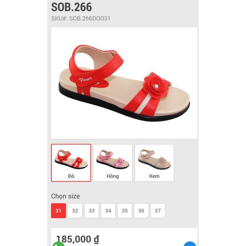 Sandal bitas bé gái SOB266 (size 31-35)