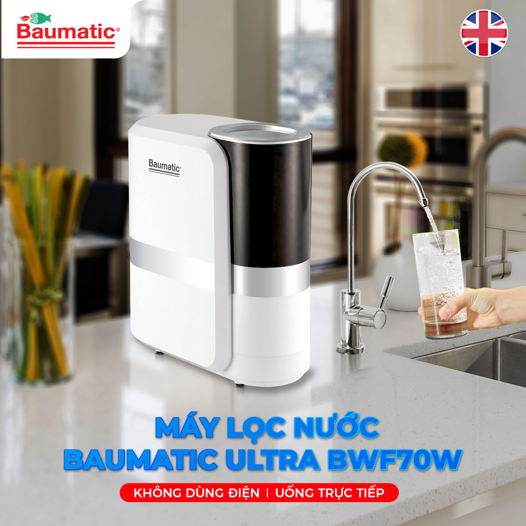 Máy lọc nước Ultra Baumatic BWF70W - Thương hiệu của Anh &quot;Hàng nhập khẩu&quot;